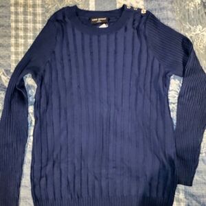 Lane Bryant Women's Navy Crewneck Sweater